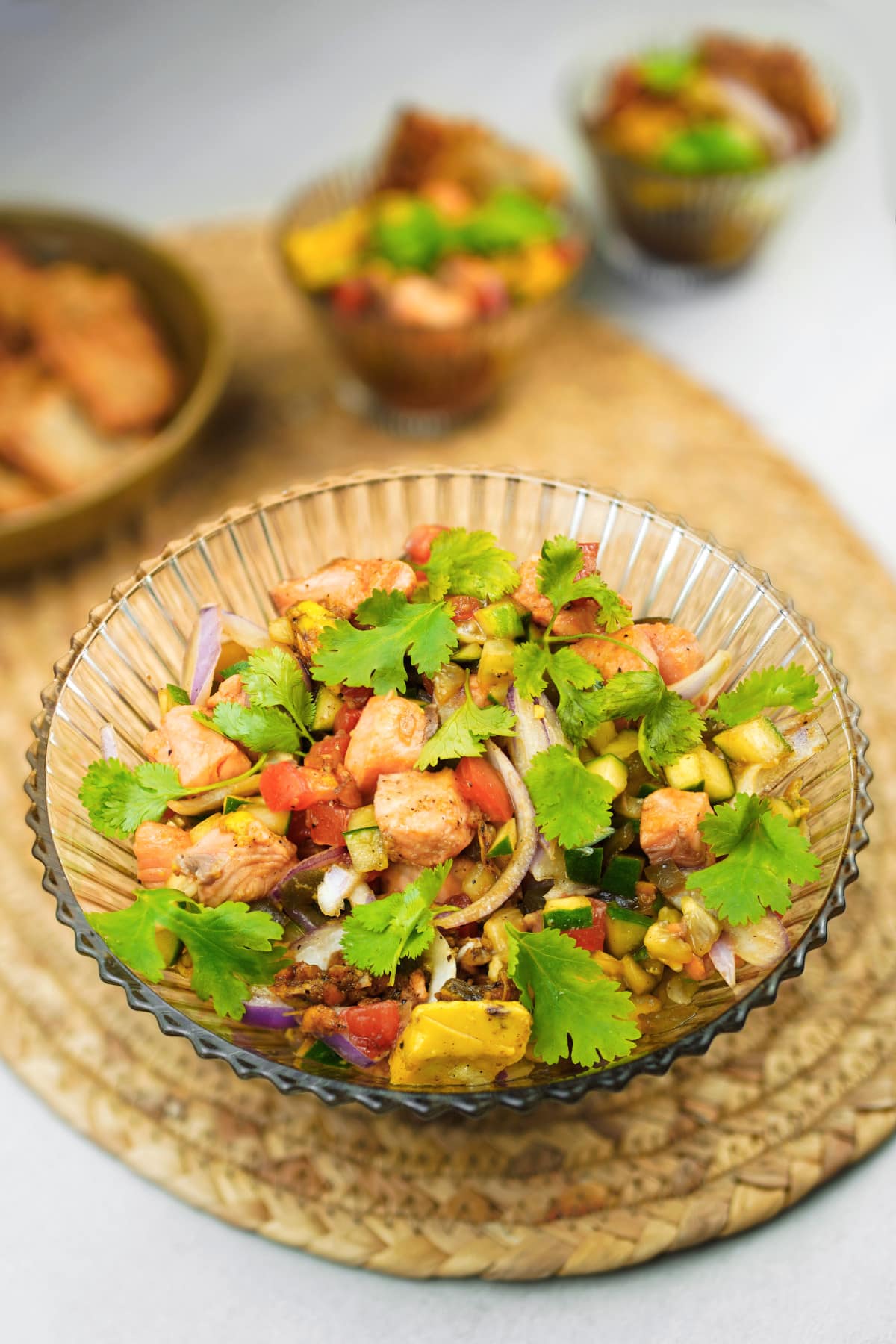 ceviche with salmon peruvian style