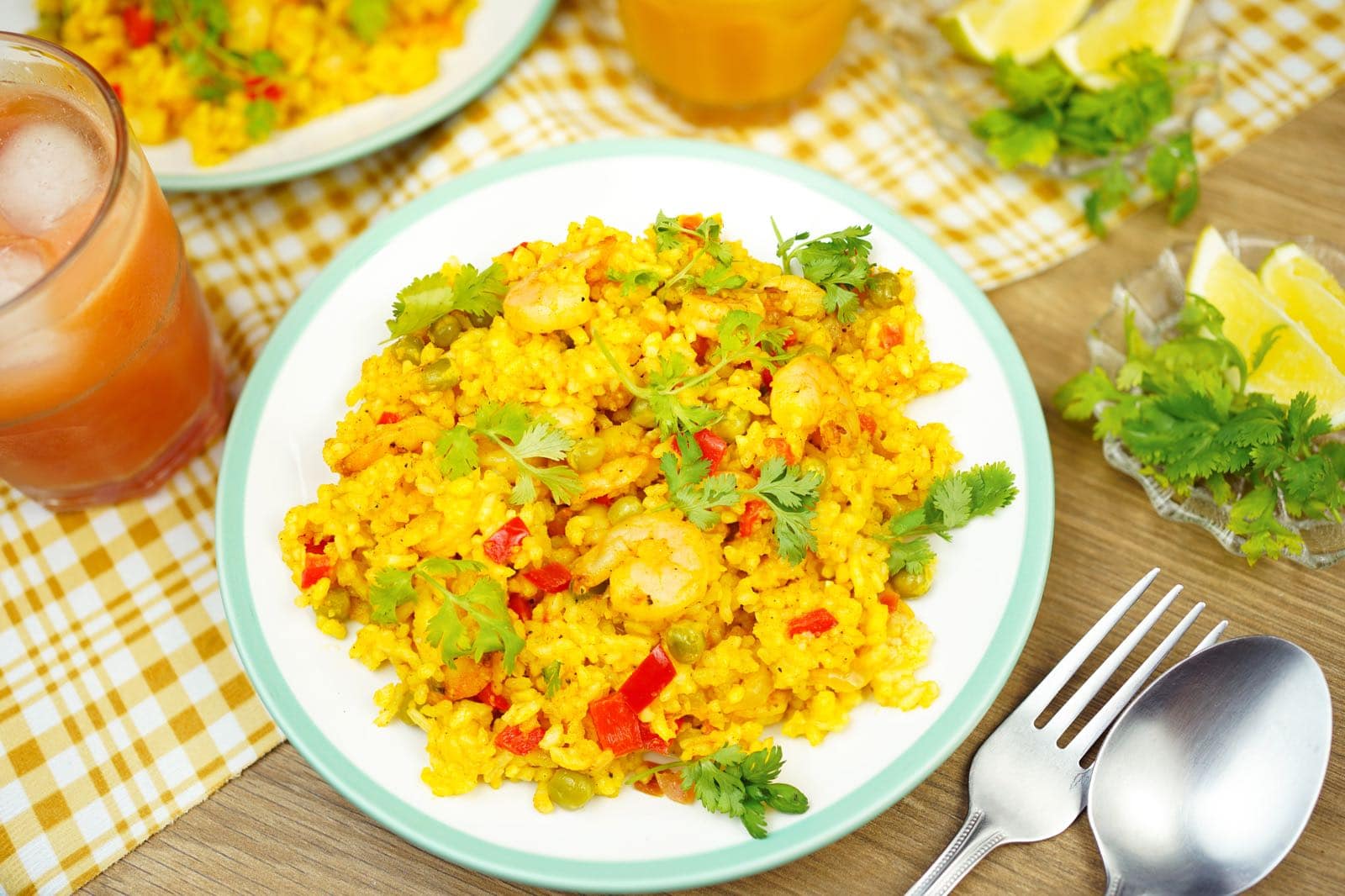 yellow rice with shrimp recipe from peru